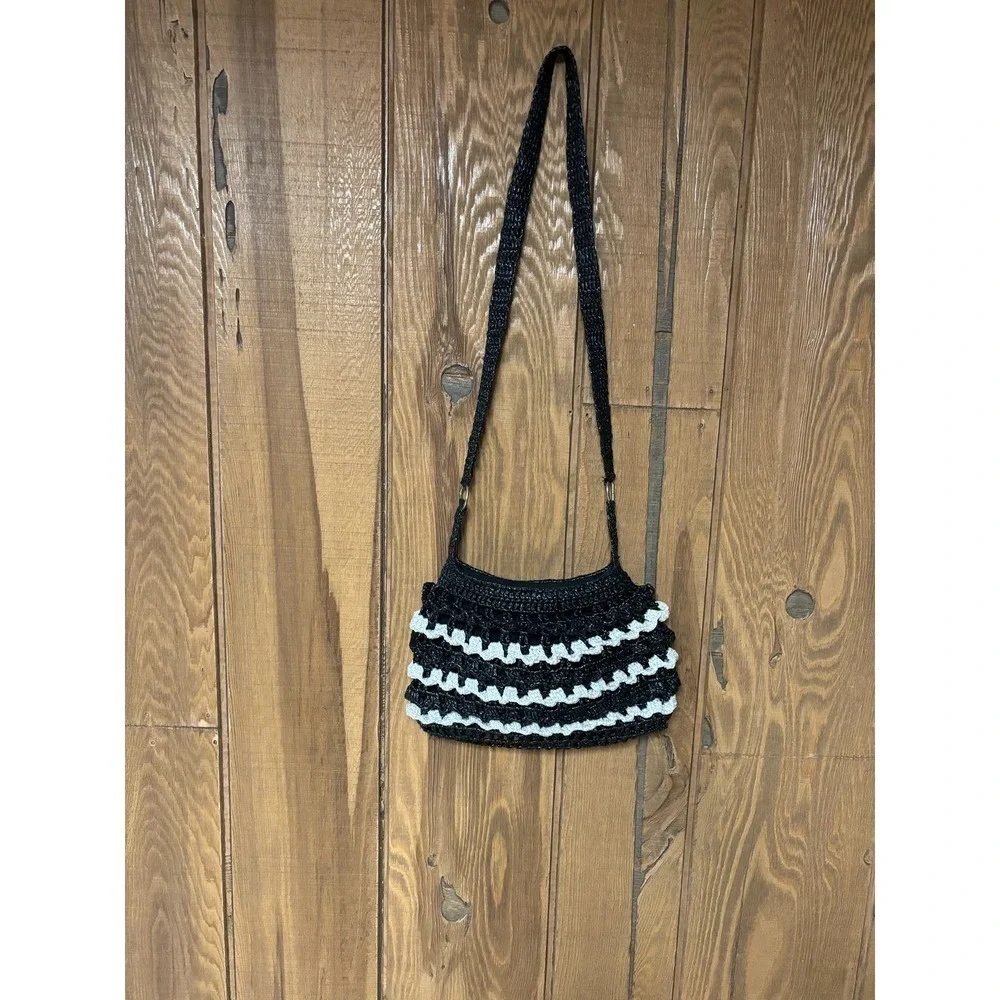 Y2K Crochet Purse Possibly Handmade of Recycled Materials
